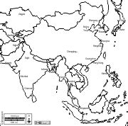 South and east Asia free map, free blank map, free outline map, free base map hydrography ...