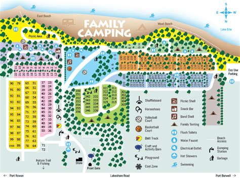 Family Camping Map - Sand Hill Park