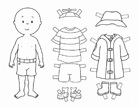 Paper Doll Template - Melhor Coloração Para Crianças | Trend Repository