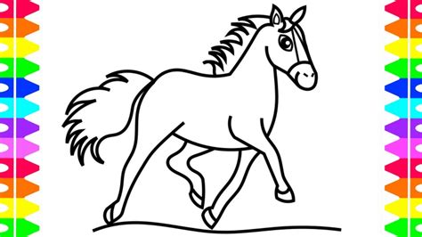 21+ Horse Sketch For Kids : Free Coloring Pages