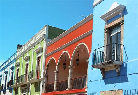 Campeche City in Mexico Colonial Architecture Stock Image - Image of ...