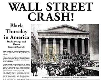 Stock Market Crash: Day 1, 24 October 1929 ‘Black Thursday’ | elainedu1996