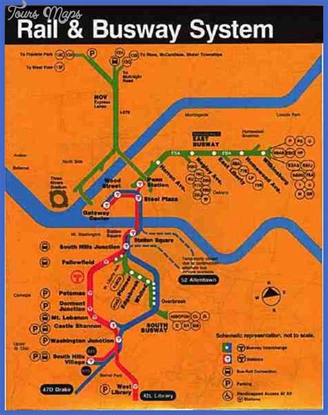 Pittsburgh Subway Map - ToursMaps.com