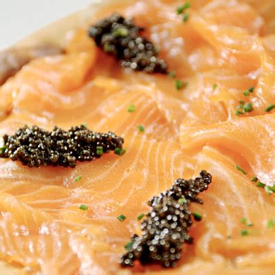 Pizza with Smoked Salmon and Caviar Recipe - Wolfgang Puck's Pizza