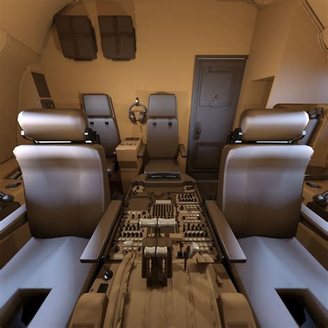 Cockpit of Boeing 777-300ER 3D model | CGTrader