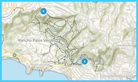 Portuguese Bend Reserve Map - TravelsMaps.Com