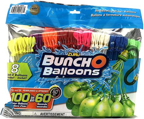 Buy ZURU Bunch O Balloons. Fill and Tie 100 Water Balloons in 60 ...