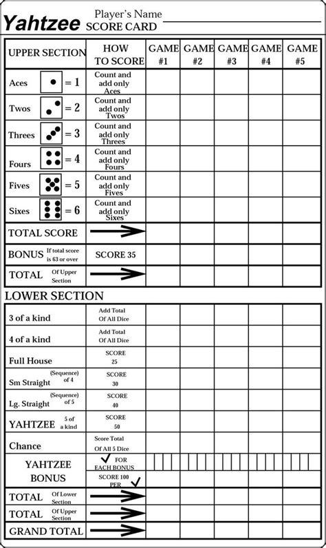 Printable shanghai card game score sheet - feeddast