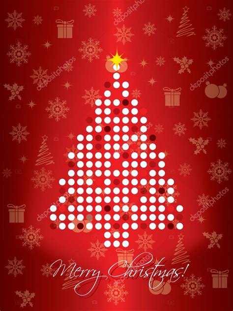 Red dotted christmas card design Stock Vector Image by ©vipervxw #4390707