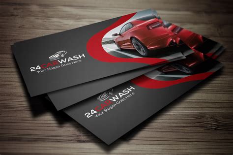 Car Wash Business Card ~ Business Card Templates on Creative Market