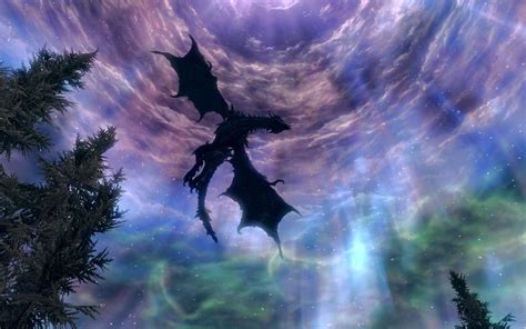 Black dragon illustration, The Elder Scrolls V: Skyrim HD wallpaper ...