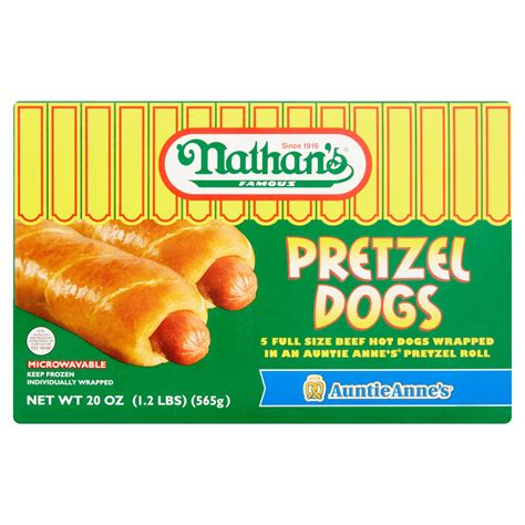 Nathan's Auntie Anne's Famous Pretzel Dogs, 20 oz - Walmart.com