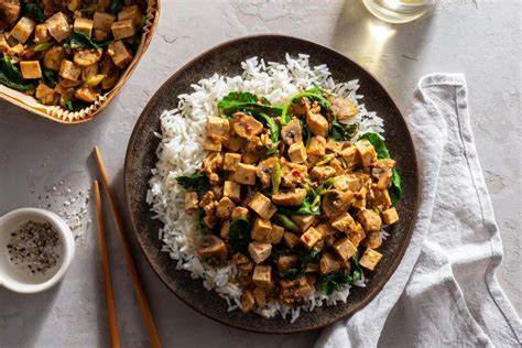 Spicy Sichuan Mapo Tofu with Kale and Jasmine Rice | Sunbasket