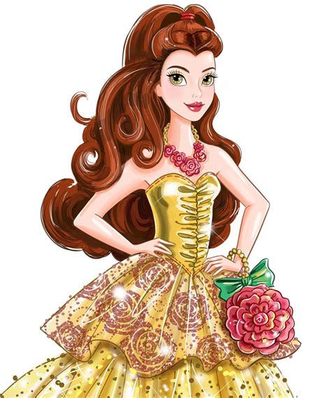 Beautiful concept art for Disney Princess Style series dolls - YouLoveIt.com