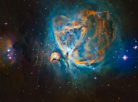 M42 - Orion Nebula in Narrowband SHO (Hubble Palette) : astrophotography | Orion nebula, Nebula ...