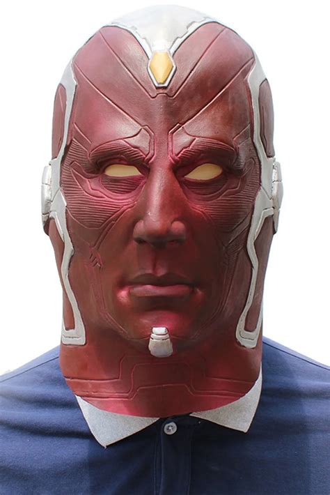 Aliexpress.com : Buy The Avengers Superhero Vision Mask Cosplay Full Head Latex Mask Fancy Ball ...