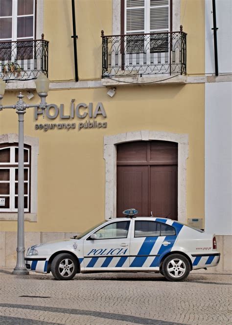 'Police Car in Portugal ' Poster, picture, metal print, paint by insideportugal | Displate