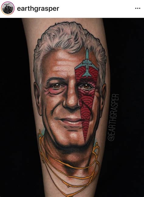 ‪Gorgeous Anthony Bourdain tattoo from the incredible Jonathan Penchoff (@Earthgrasper ...