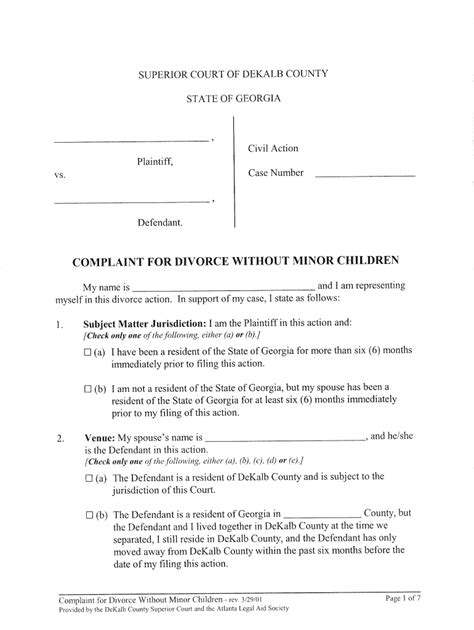 Dekalb county divorce forms: Fill out & sign online | DocHub