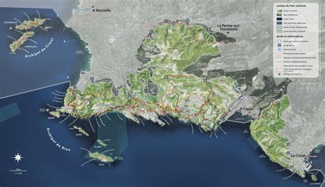 Map Library | Parc national des calanques