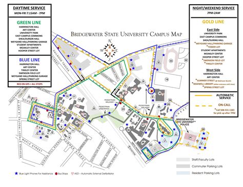 Bridgewater State University Campus Map - World Map Gray