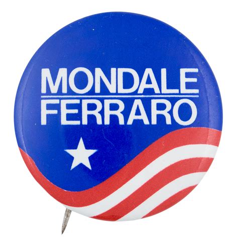 Mondale Ferraro Star | Busy Beaver Button Museum