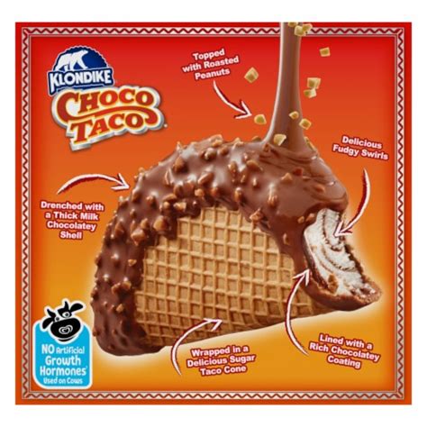 Klondike® Choco Taco Vanilla Ice Cream Bars, 4 ct / 3.5 fl oz - Food 4 Less