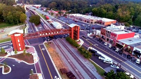 Downtown Acworth Georgia drone video - YouTube