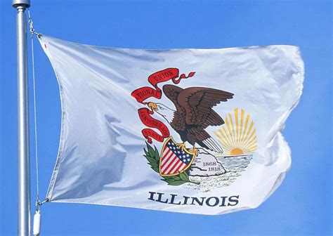 Illinois State Flags - Nylon & Polyester - 2' x 3' to 5' x 8' | US Flag Store