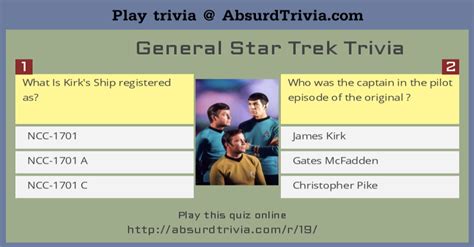 General Star Trek Trivia