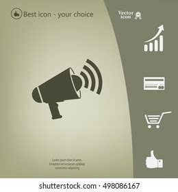 Megaphone Icon Stock Vector (Royalty Free) 498086167 | Shutterstock