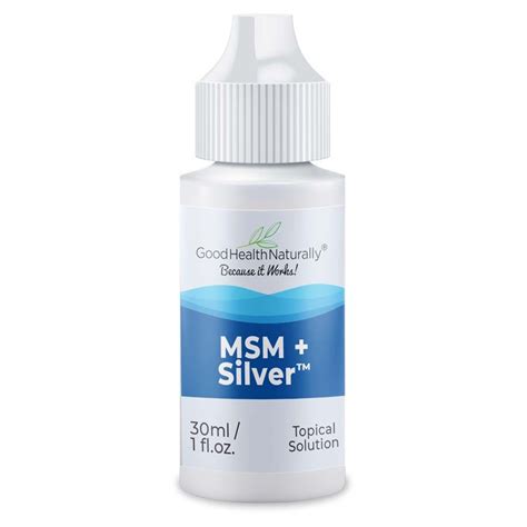 MSM and Silver Eye Drops