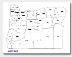 Printable Oregon Maps | State Outline, County, Cities