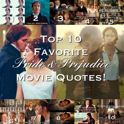 Top 10 Favorite Pride & Prejudice Movie Quotes