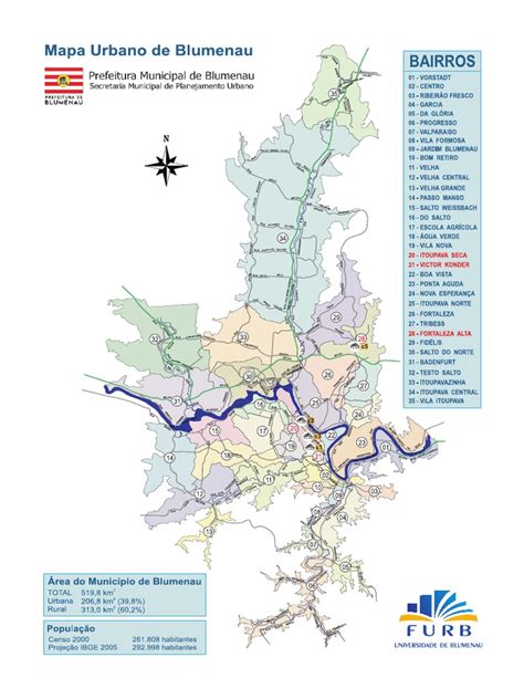 Mapa Bairros Blumenau | PDF