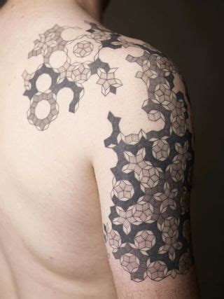 penrose tilings shoulder tattoo | Prison tattoos, Tattoos, Penrose tiling