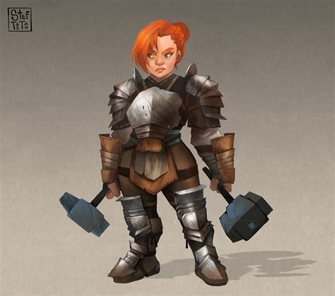 Stef Tastan - Finally finished my Dwarven ladies in 3 armor...