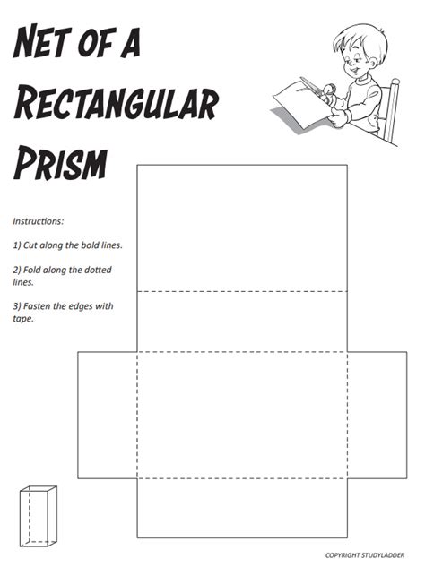 Constructing a rectangular prism from its net - Studyladder Interactive ...