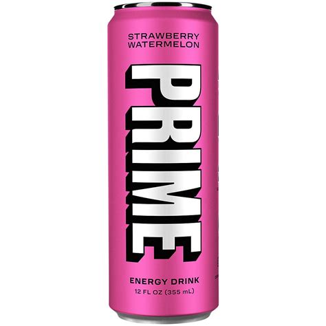 Prime Hydration Energy Drink with 200 mg. of Caffeine and 300 mg. of Electrolytes - Strawberry ...