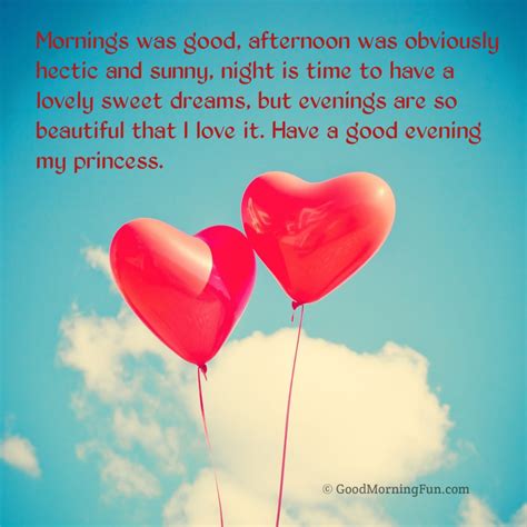 Romantic Good Evening Love Quotes - Good Morning Fun