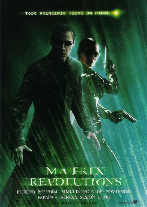 España - Cartel de Matrix Revolutions (2003) - eCartelera