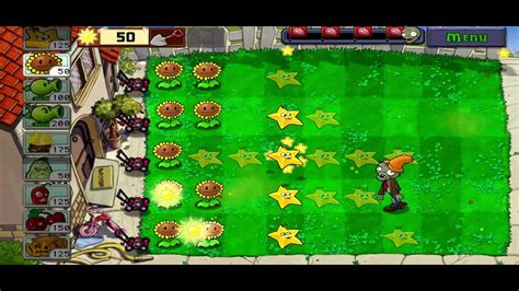 PvZ1 Seeing stars mini games Play Plants Vs Zombies - YouTube