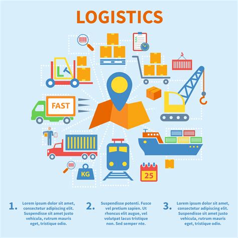 Logistic infographic icons flat 452823 Vector Art at Vecteezy