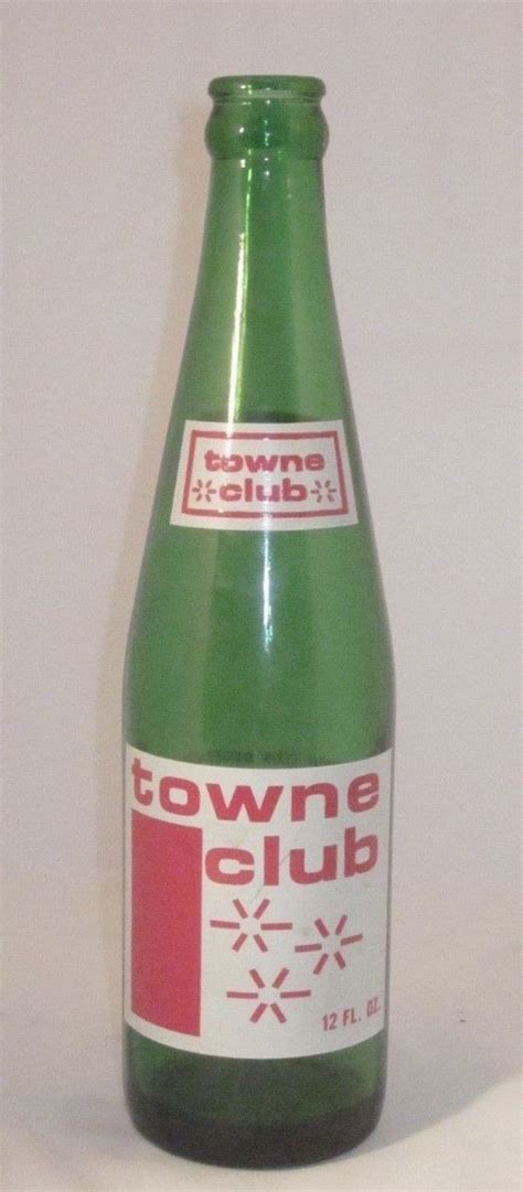 Towne Club Green soda pop bottle Brand by UniversalSupplyHouse