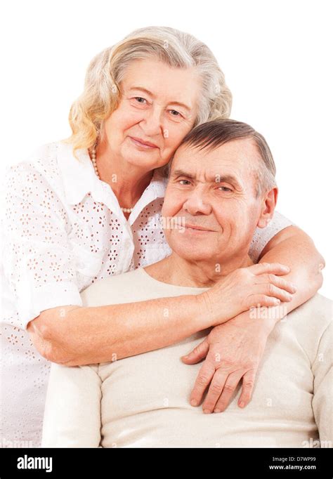 Closeup portrait of smiling elderly couple Stock Photo - Alamy