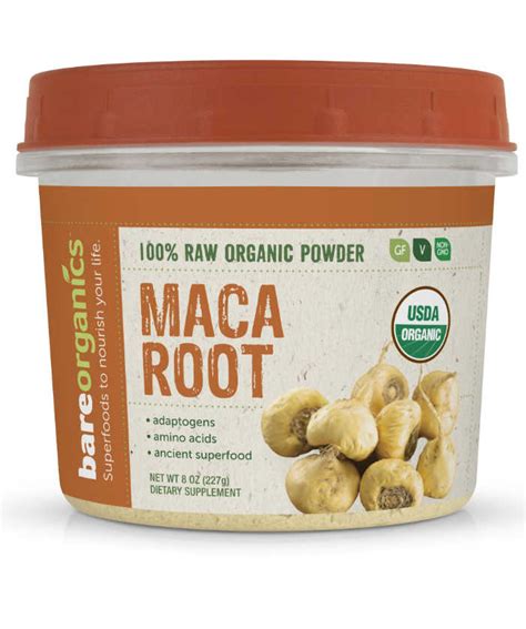 BARE ORGANICS Organic Maca Powder 8 OZ, Save Big at VitaNet®, LLC