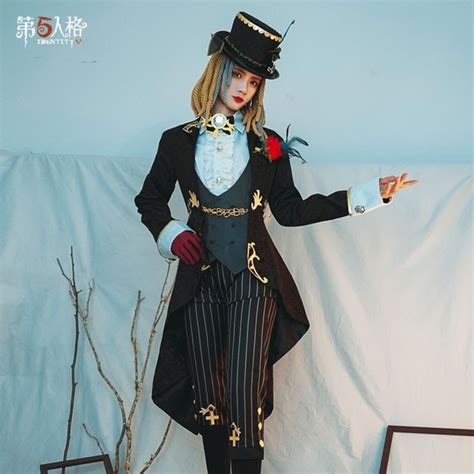 Identity V Cosplay Demi Bourbon Cos Costume Barmaid New game Golden Skin Uniforms Halloween ...