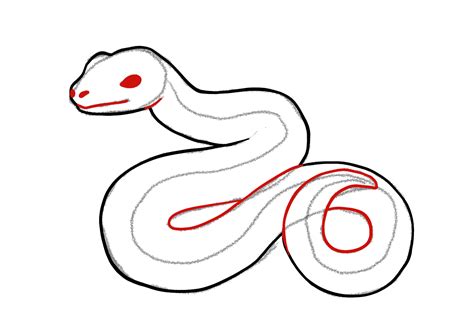 How To Draw A Snake Face