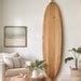 Hawaii Surf Style Longboard, Wooden Surfboard Sign, Pink Surfboard ...