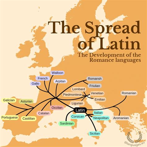 The Development of the Romance Languages - Vivid Maps